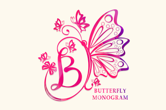 Butterfly Monograms: Creative Font Design Ideas