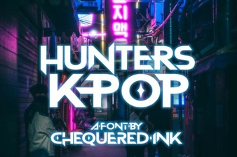 Hunters K-Pop Font: Creative Typography for Fan Projects
