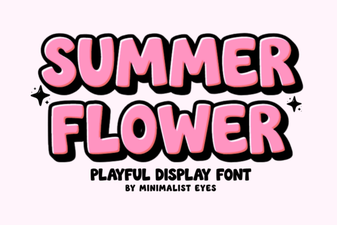 Summer Fonts Inspired by Flowers & Nature
