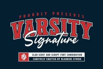 Varsity Signature: Fonts for Bold Sports Designs