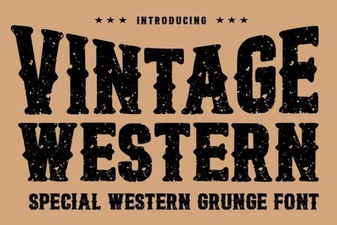 Discover Vintage Western Fonts for Creative Projects