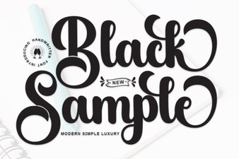 Black Sample Font: Design Projects & Creative Uses