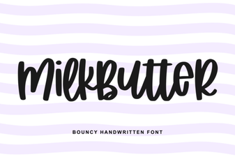 Milkbutter: a Playful Font for Creative Designs