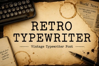 Retro Typewriter Fonts for Creative Digital Design